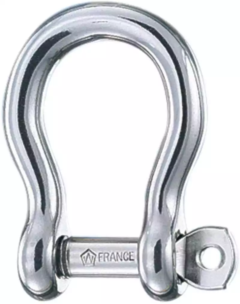 Manille Lyre autobloquante inox diamètre 12mm Hauteur intérieure 55mm charge 2080Kg