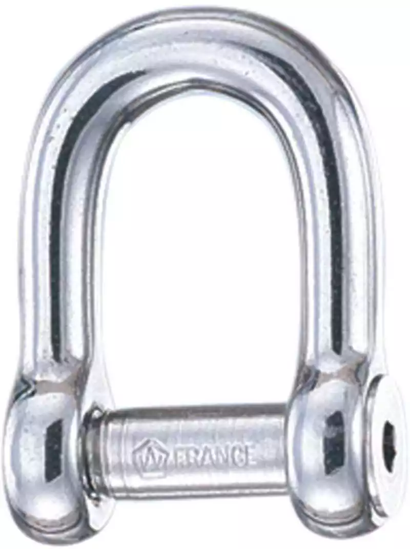 Manille à axe 6 pans creux droite diamètre 12mm hauteur intérieure 39mm charge 2080Kg
