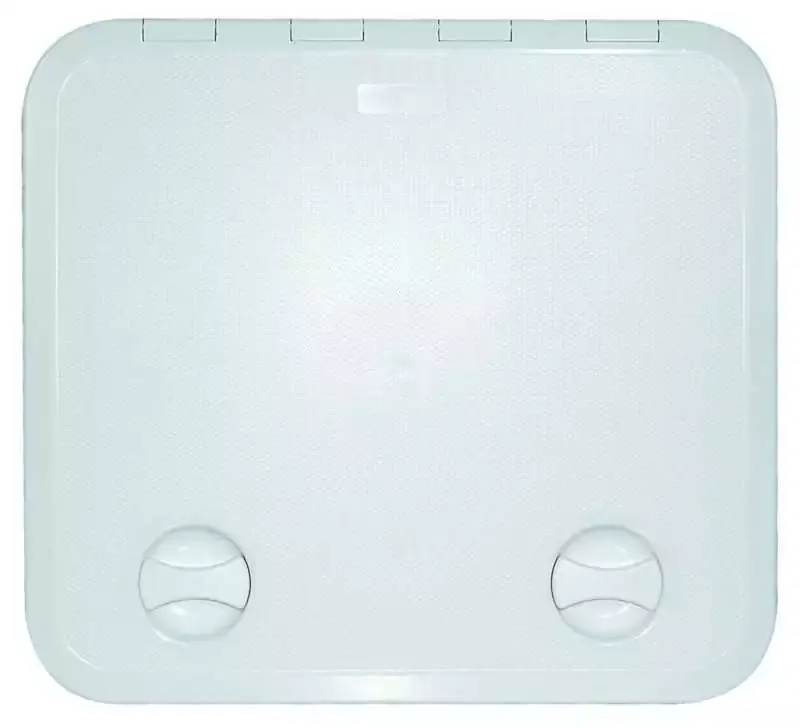 Porte d'équipet blanche Dimensions extérieures 607 x 250mm ouverture à 180 degrés