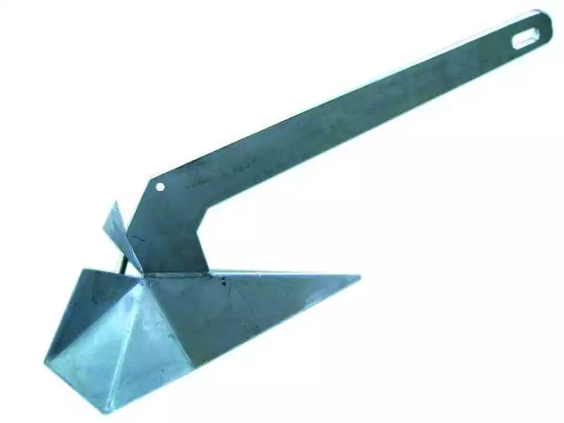 Ancre DELTA galvanisée 15 kg Longueur 830 mm auto-redressable