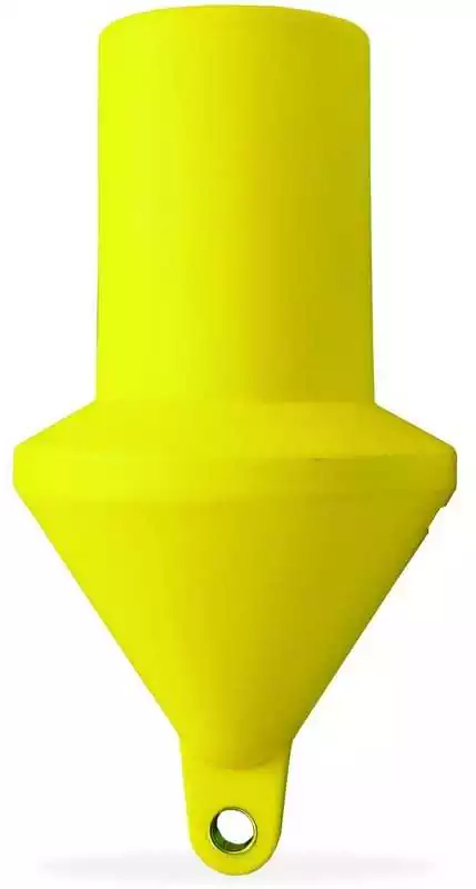 Bouée cylindrique Jaune diamètre 800mm oeil 45 mm