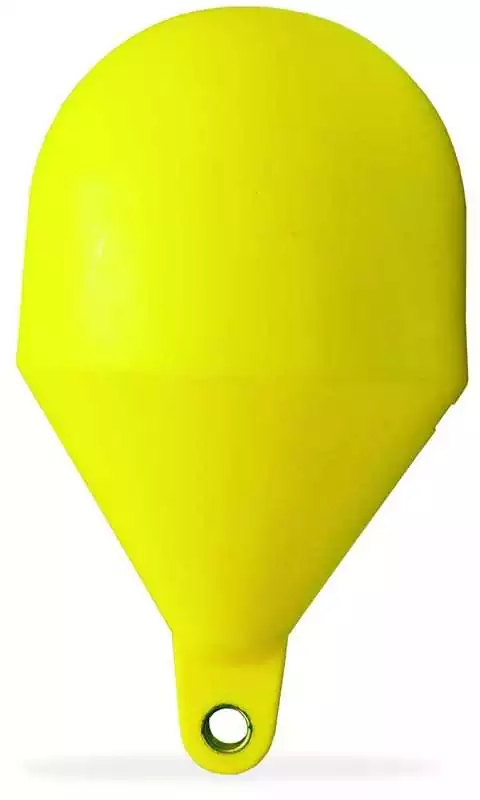Bouée sphérique Jaune diamètre 800mm oeil 45 mm