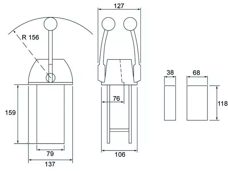 Boitier de commande Twin S Bi levier Utilisable en double poste sans différentiel