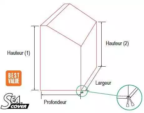 Housse pour console 115x90x45x55cm