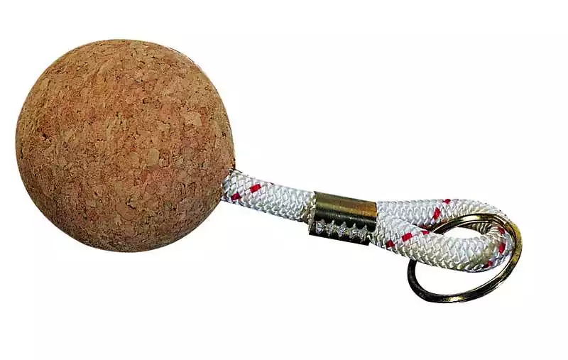 Porte clef en liège 1 boule en liège