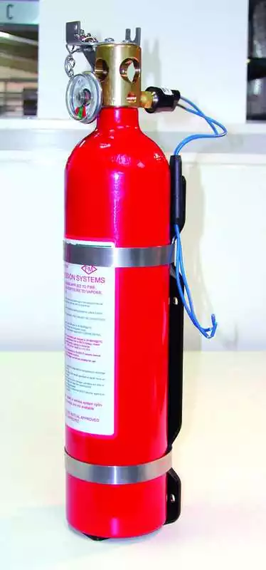 Extincteur moteur 1 KG HFC-227ea extincteur à gaz inerte DuPont FE-227TM