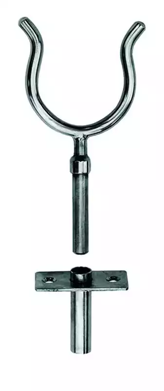 Dame de nage avec support inox diamètre dame de nage 63mm tige 12mm