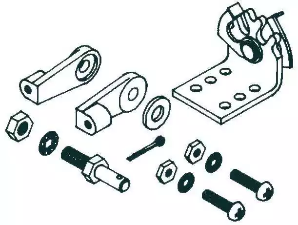 Kit de connexion parallèle 2 câbles type 2300/33C sur 1 levier