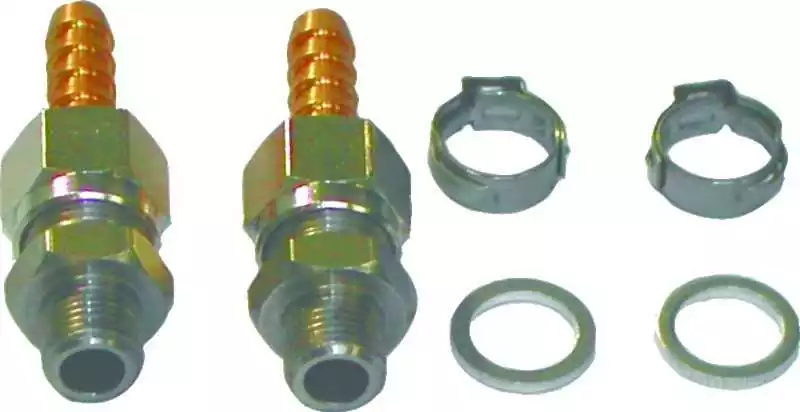 Jeu de raccords droits pour tuyau souple diamètre 6 mm