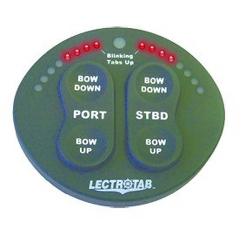 Contacteur flaps 2 en 1 ovale NOIR avec indicateurs à 8 LED pour la position des flaps