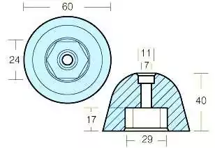 ANODE P/PROPULSEUR BOW 125/160