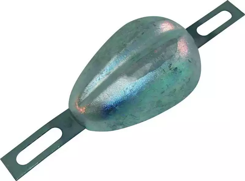Anode zinc à boulonner 1,9kg Dimensions 140x95mm Entraxe 225mm
