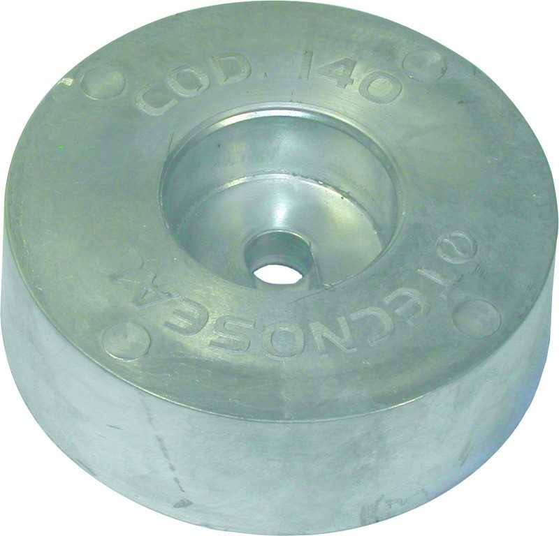 Anode zinc tableau baglieto diamètre 125mm 2,7kg