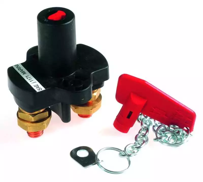 Coupe batterie Unipolaire à clé 100 A - 500 A pendant 10'
