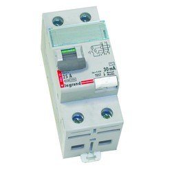 Interrupteur différentiel bipolaire 230V 30mA 25A 2 modules