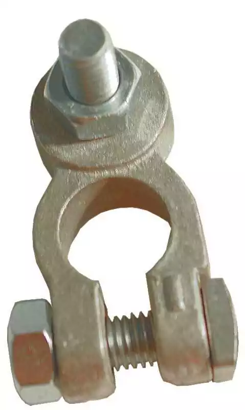 Paire de cosses de batterie tige 8mm avec tige filetée et écrou négatif et positif