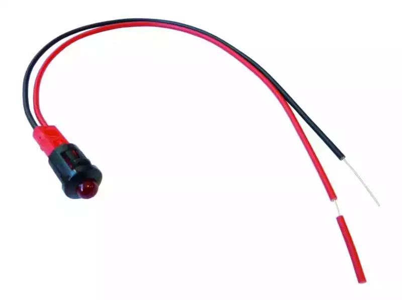 Voyant de contrôle à LED 12v Rouge perçage 8.2mm