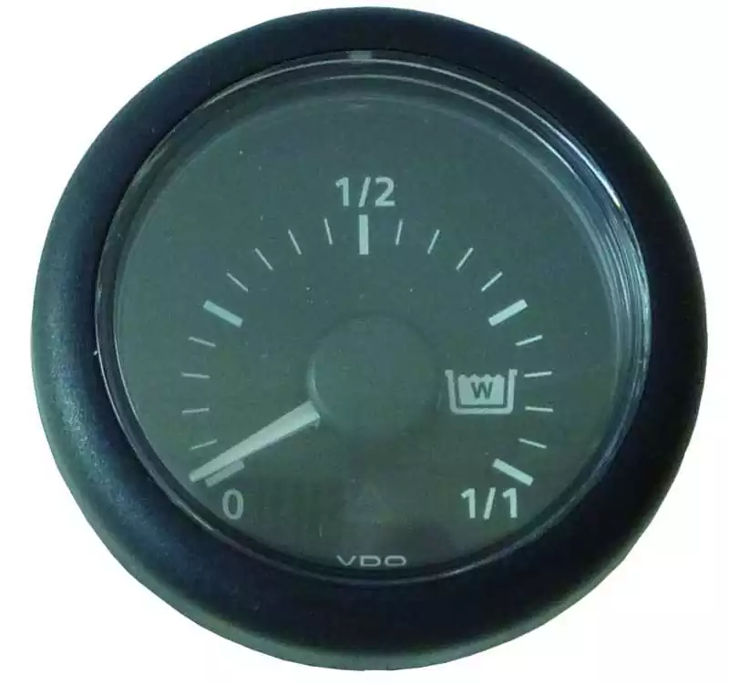 Indicateur de niveau d'eaux usées diamètre 52 m 12/24V noir capacitif 0-1/1