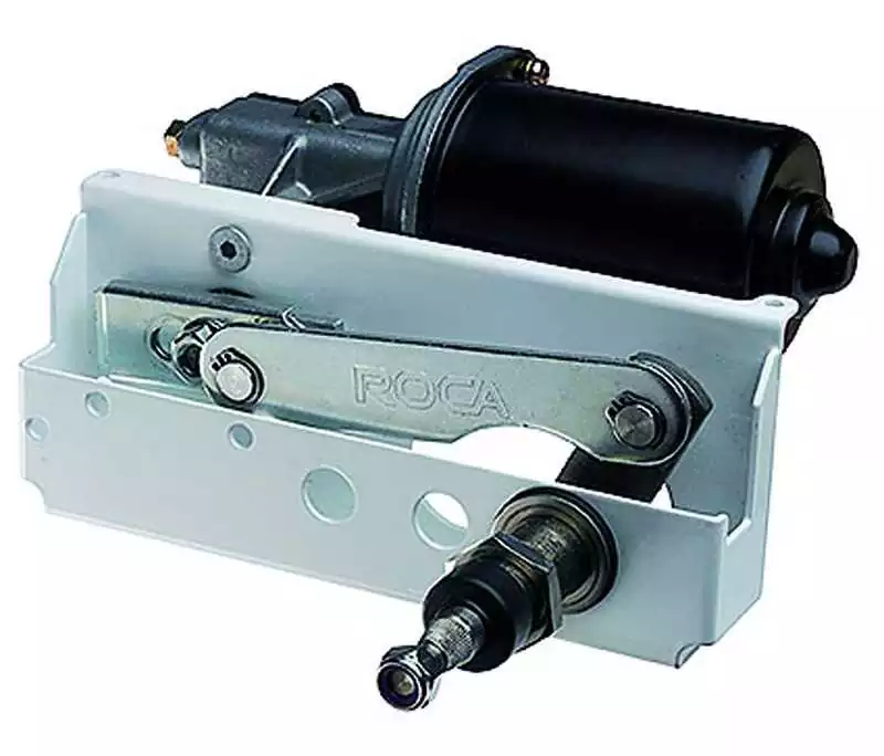 Moteur essuie glace 12V Longueur Axe 38mm Epaisseur max cloison 28mm