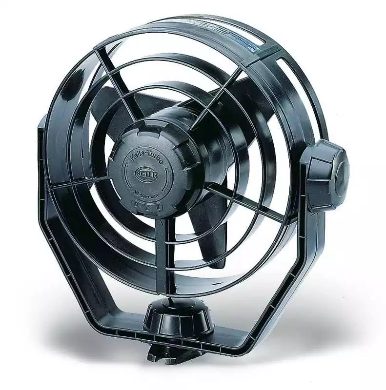 Ventilateur TURBO 12V très résistant orientable en toutes directions 2 vitesses