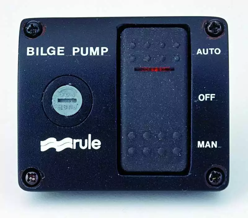 Tableaux protégé pompe à eau 3 positions avec voyant 12 Volts