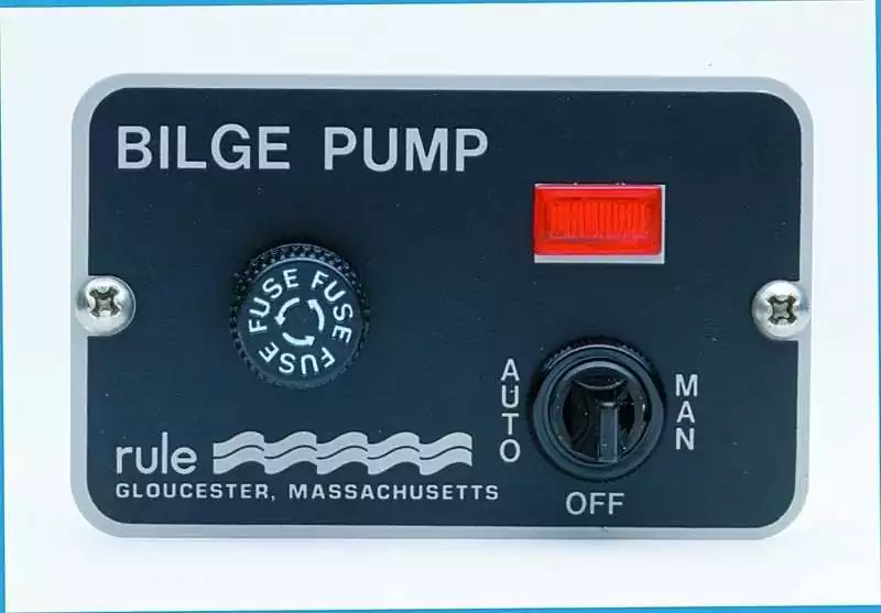 Tableaux de commande pompe à eau 3 positions avec témoin 12 Volts