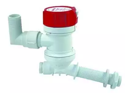 Pompe Rule pour viviers 12V 401C 1893L/H 32 L/min sortie coudée 19mm