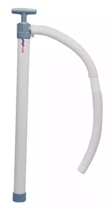 Pompe à main en plastique débit 30 L/h avec tuyau diamètre 29 mm Longueur 610 mm