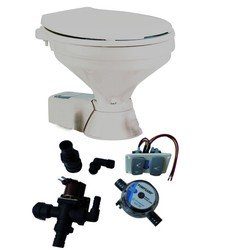 WC électrique silencieux avec électrovanne standard 12V tuyau entrée 19 mm et sortie 25 mm