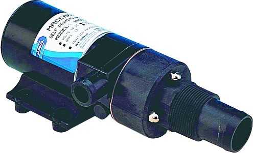 Pompe macératrice broyeur WC 12V à 4 lames RUN-DRY Débit 49 L/min diamètre 38/19mm