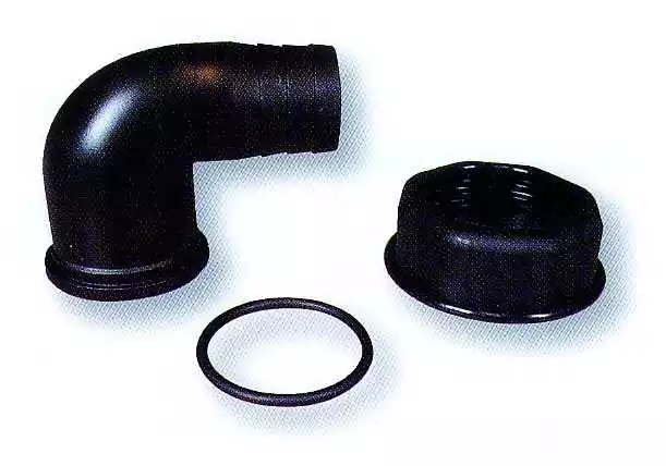 Raccords coudés 90° diamètre 35mm pour réservoirs Titano et Elfo remplace le bouchon de remplissage