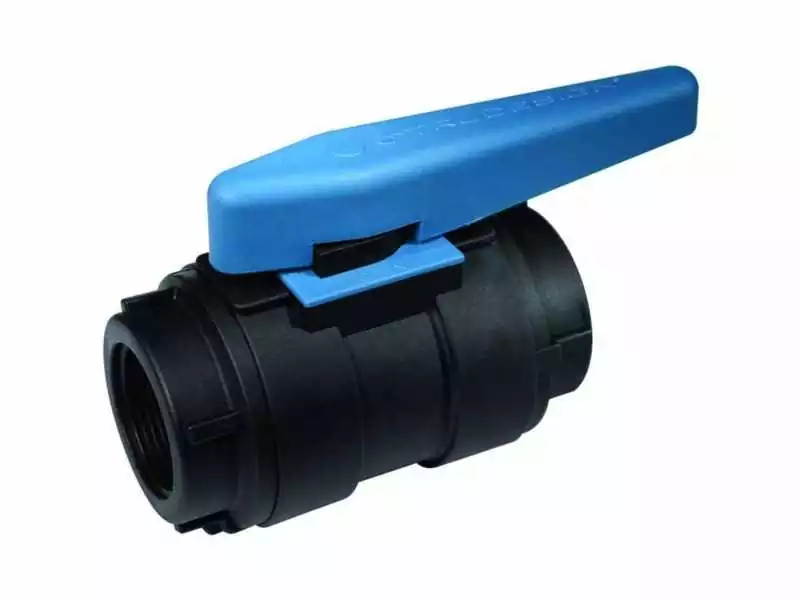 Vanne à sphère 1/2" pouce Passage 19 mm joint en polymère avec PTFE pour lubrifier