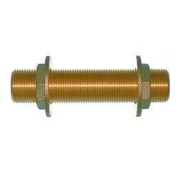 Passe cloison en bronze diamètre 10mm Longueur 100 mm