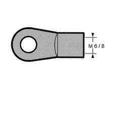 Chape de compas Embout percé  compas Oeil perçage diamètre 6mm fileté M6