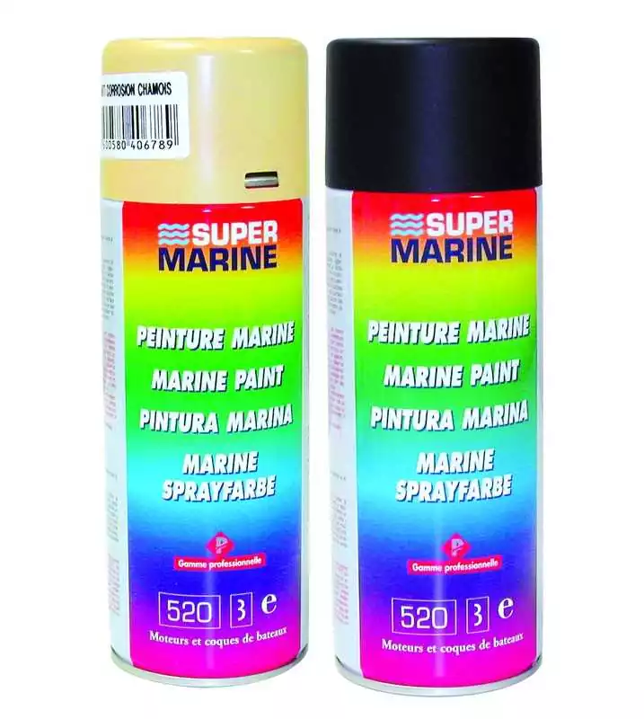 Primaire marine anti rouille brun rouge Acier et Fonte aérosols 400ml