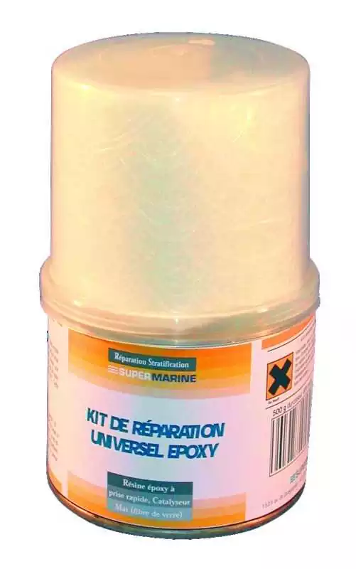 Kit de réparation Epoxy 250Grs réparation composite bois ABS PVC