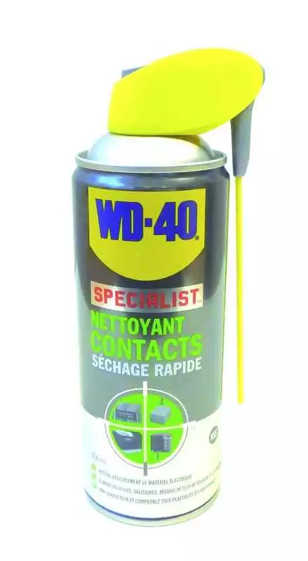 WD-40 Nettoyant Contacts 400ML dissout huiles dépôts gras salissures
