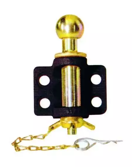Chape rotule 4 trous boule d'attelage diamètre 50 mm