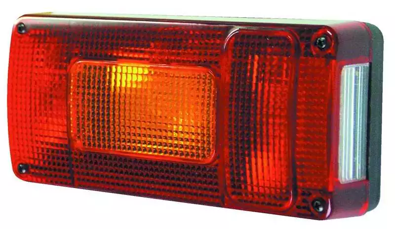 Feux 5 fonctions Gauche avec Anti brouillard catadioptre et câble