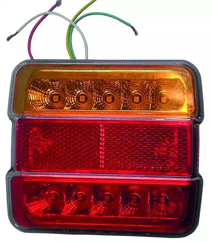 Feu led 4 fonctions multicolore stop veilleuse clignotant éclaireur de plaque