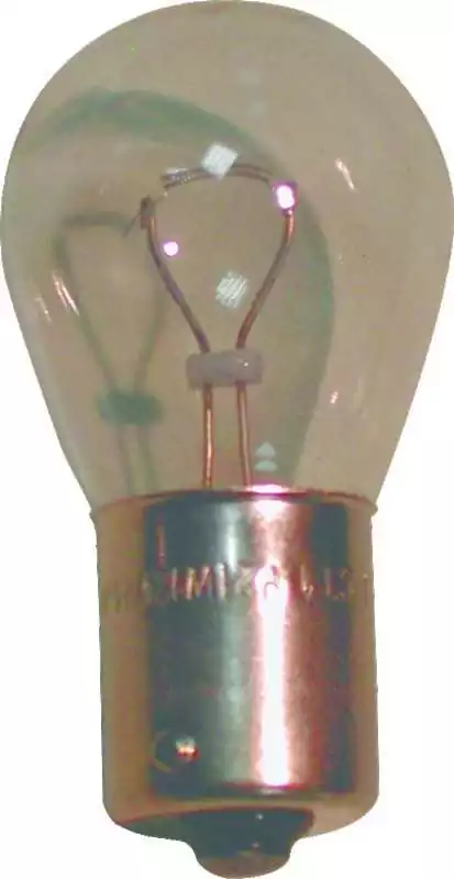Ampoule à 1 plot culot BA15s 12v - 21w poirette