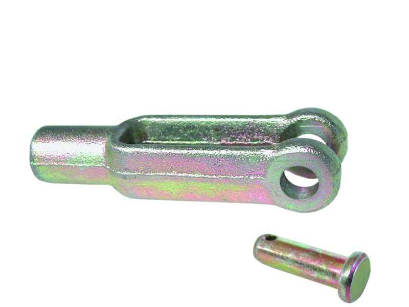 Chape et axe 6mm pour câble type 43C filetage 1/4-28UNF chape câble moteur M403