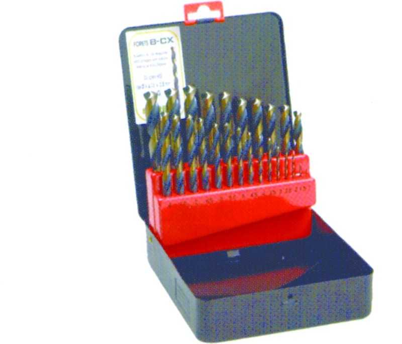 Coffret métallique de 19 forets professionnels de 1 à 10mm de ½ mm en ½ mm