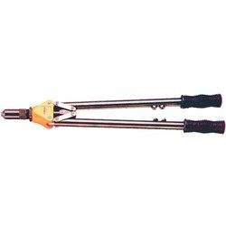 Pince à riveter gros effort livrée avec 5 embouts diamètre 3,2 à 5 mm acier inox diamètre 6 mm alu