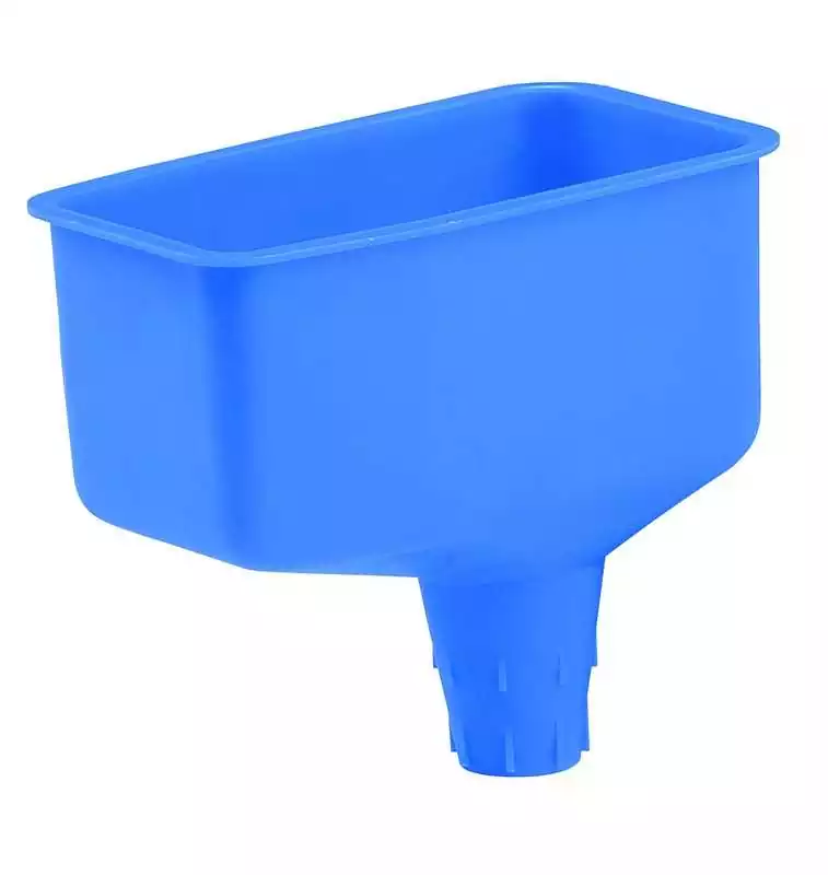 Entonnoir bidon se bloque sur l'orifice de remplissage du moteur et porte le bidon d'huile