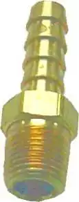 Raccord essence droit annelés 1/4'' NTP pour tuyau 6 mm