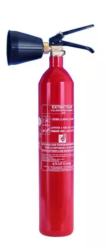 Extincteur moteur 2 KG CO2 CS2-AB vertical sans manomètre
