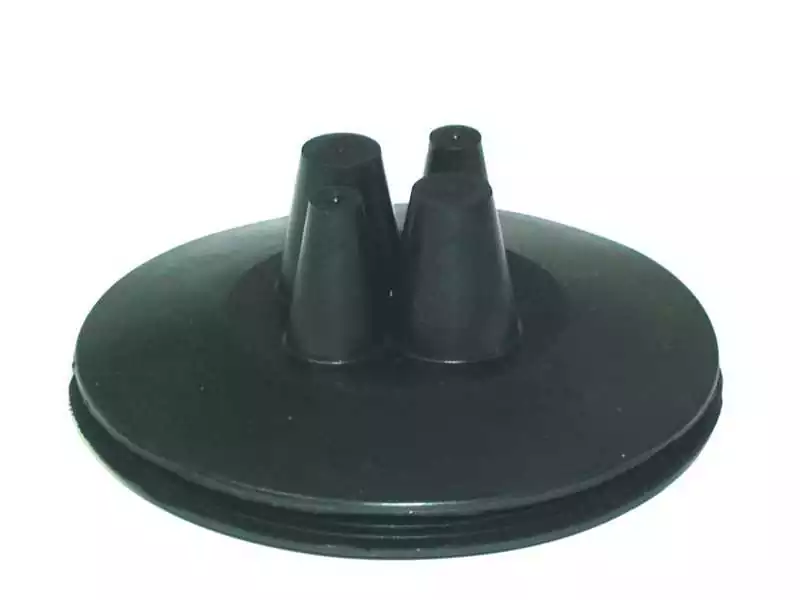 Soufflet 4 sorties passe de câble hors bord 4 sorties noir perçage diamètre 49mm
