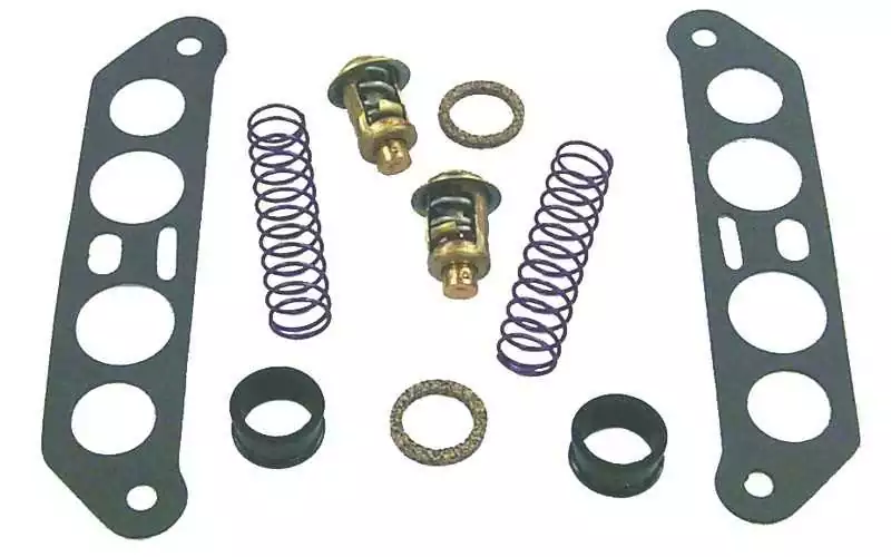 Kit thermostat 143°F V4 Crossflow 65 à 115CV moteurs Evinrude Johnson