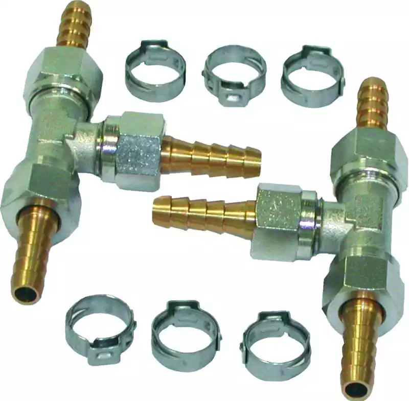 Jeu de tés pour tuyau rigide diamètre 10 mm